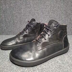 Be Lenka Olympus Barefoot Boots Womens Black Leather Fleece-lined US 7.5 EU 40